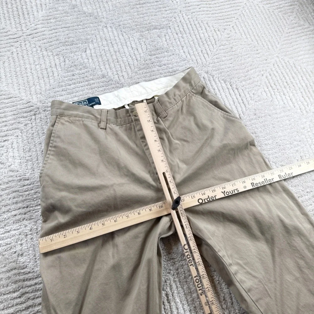 Polo Ralph Lauren Prospect Pant Mens 32x32 Khaki Cotton Chino Straight VTG Y2K